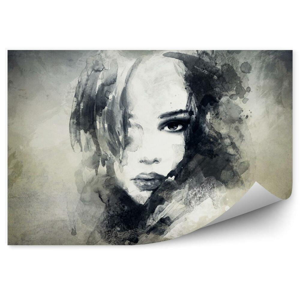 Öntapadó fotótapéta Egy nő absztrakt portréja