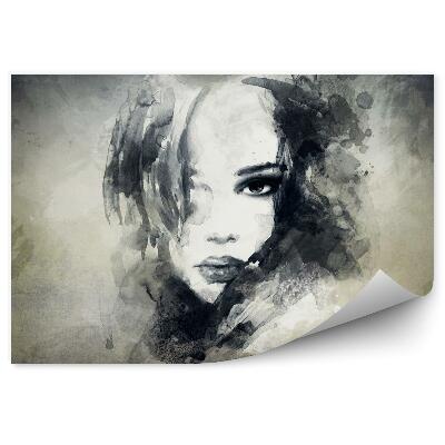 Öntapadó fotótapéta Egy nő absztrakt portréja