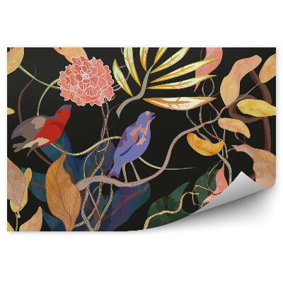 Fotótapéta Virágok és madarak