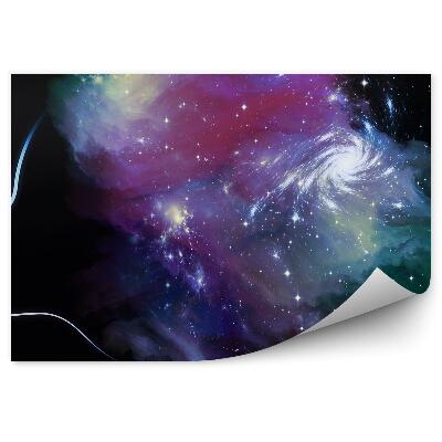 Modern fotótapéta Nő arca kozmosz csillagok csillagkép égbolt univerzum