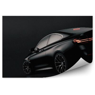 Fali poszter tapéta Fekete alapon fekete sportautó