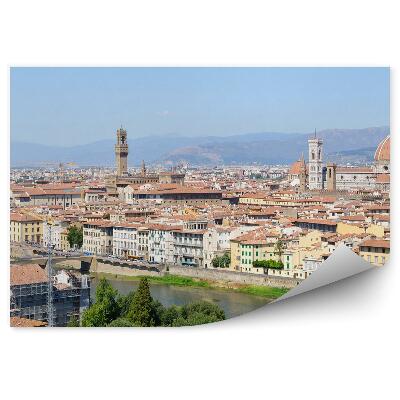 Poszter tapéta légi felvétel Firenze katedrális Santa Maria del Fiore épületei