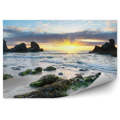 Modern fotótapéta Sziklák óceán égbolt felhők nap kilátás