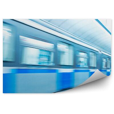 Fotótapéta Vonat metró földalatti alagút közlekedési