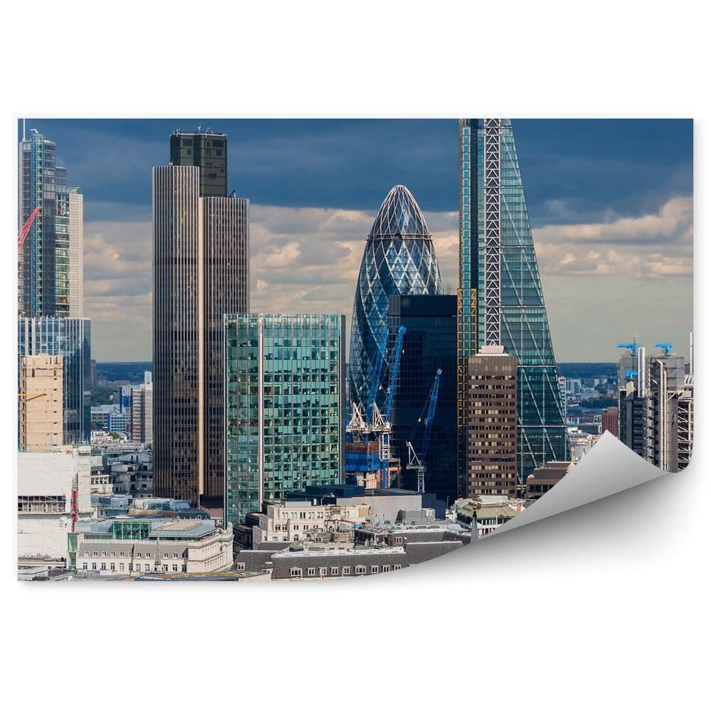 Poszter tapéta épületek felhőkarcolók ég felhők London