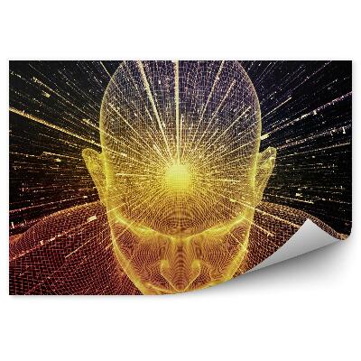 Öntapadó fotótapéta Az ember sugarakra gondol