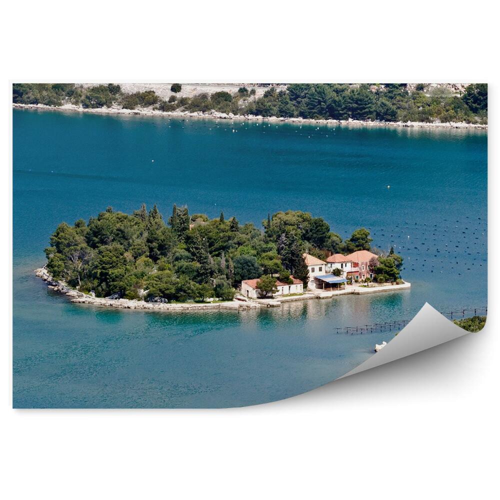 Poszter tapéta Földközi-tengeri szigetek házak zöld