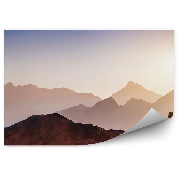 Öntapadós fotótapéta Hegyi táj kilátás ég köd