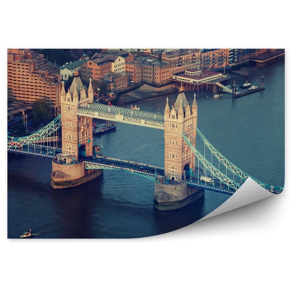 Fotótapéta Tower Bridge légifelvételek folyami híd