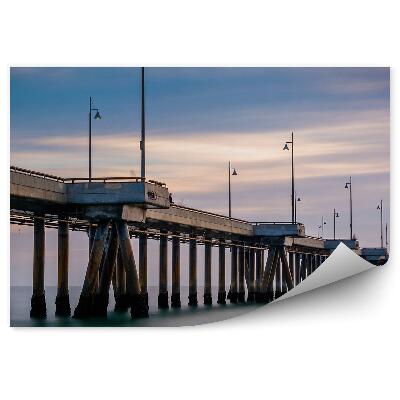 Fotótapéta Velencei móló kék lámpásokkal