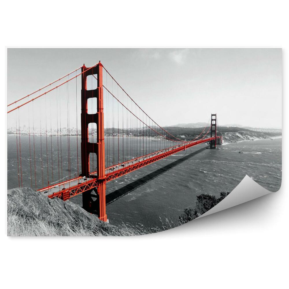 Fotótapéta Piros aranykapu híd