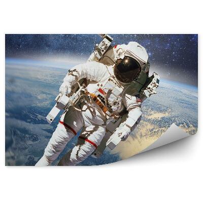 Öntapadós fotótapéta falra Űrhajós világűr bolygó föld égbolt csillagok