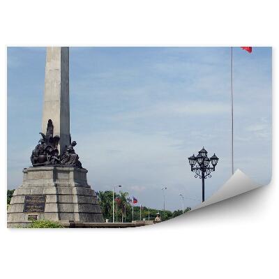 Fotótapéta Műemlék zászlók természetlámpások