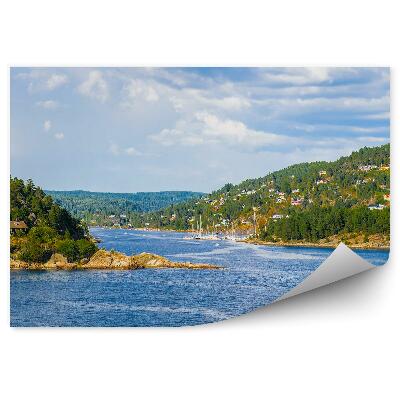 Öntapadó fotótapéta Norvég-öböl táj városi természet