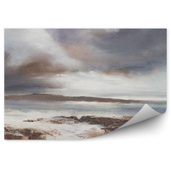 Poszter tapéta Vihar tenger tengerpart absztrakt festett