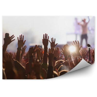 Öntapadós fotótapéta falra koncert emberek tömeg zene szórakozás