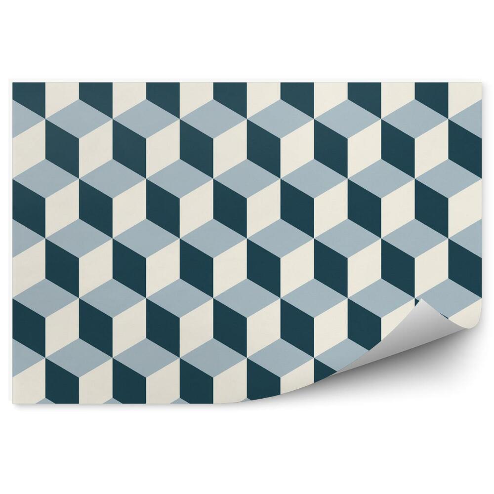 3d fotótapéta Vintage 3D kockák. Retro