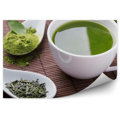 Öntapadós Fotótapéta Falra Zöld tea por