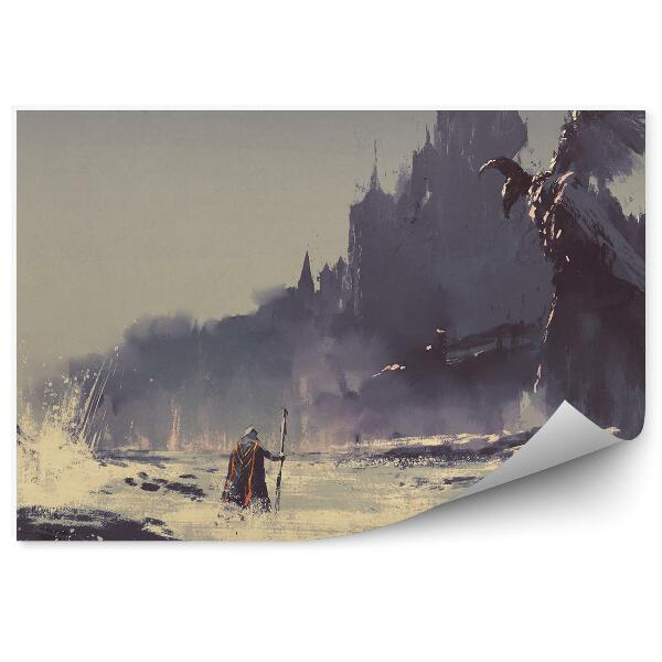 Poszter tapéta Fantasy grafikai szörny tengeri hullámok