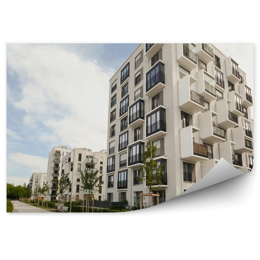 Fotótapéta Modern lakóépületek építészete