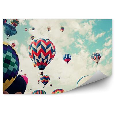 Öntapadós fotótapéta Léggömbök repülés közben