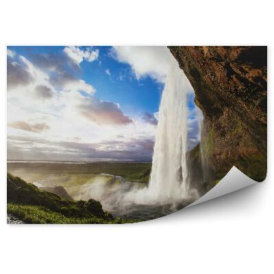 Poszter tapéta Vízesés naplementekor