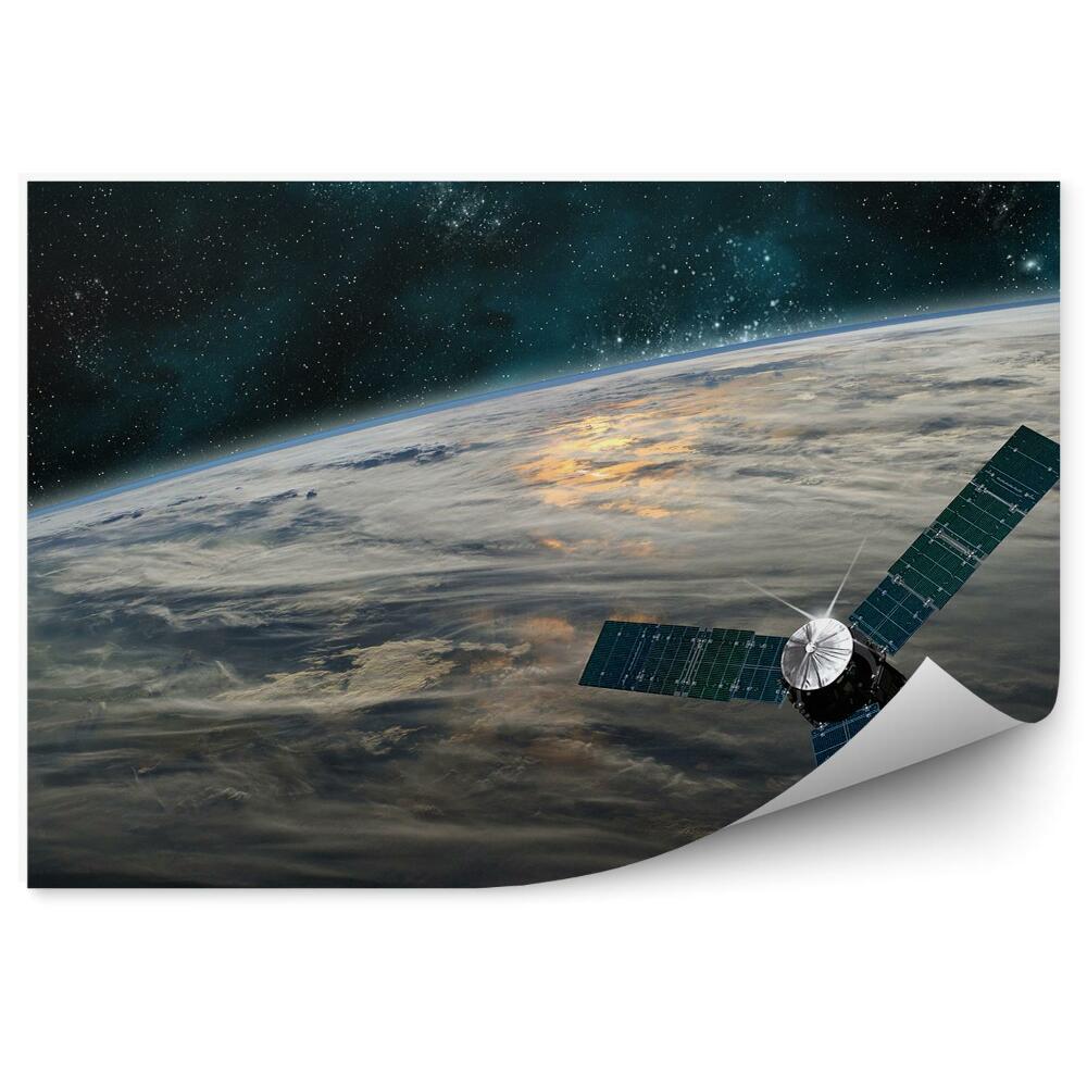 Öntapadós fotótapéta falra A Föld bolygó űrcsillagjai a Tejútrendszerben keringenek