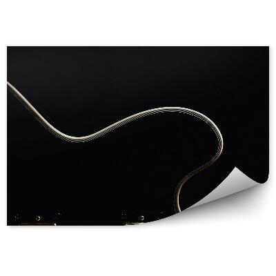 Fotótapéta Elektromos gitár fekete húrok zenész