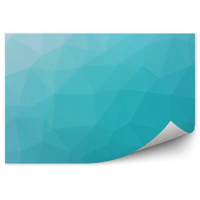 Fotótapéta Türkiz színátmenetes sokszögek