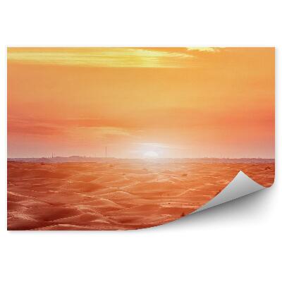Öntapadós fotótapéta falra Naplemente sivatagi vörös égbolt