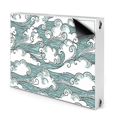 Mágneses radiátor dekoráció Szeles égbolt