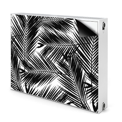 Mágneses radiátor dekoráció Fekete pálmalevelek