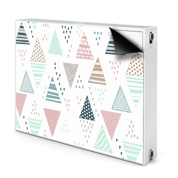 Radiátor mágnes dekoráció Rajzolt háromszögek