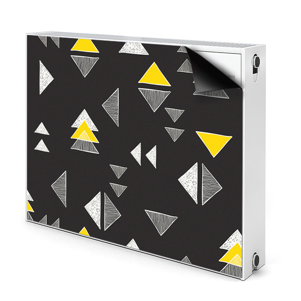 Mágneses radiátor dekoráció Rajzolt háromszögek