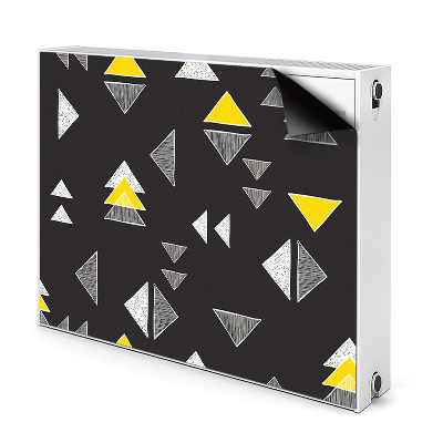 Mágneses radiátor dekoráció Rajzolt háromszögek