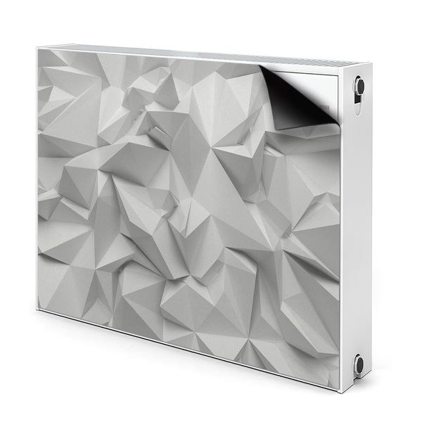 Mágneses radiátor takaró Absztrakció fehér