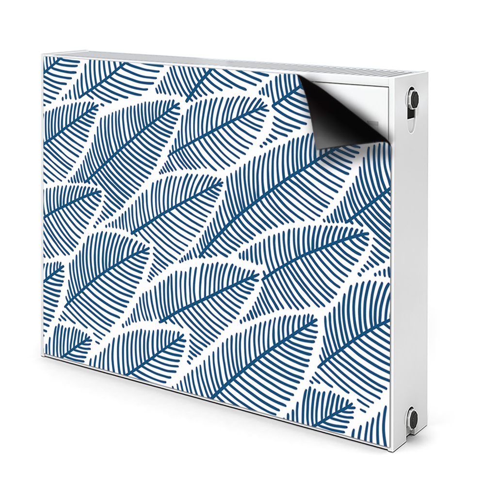 Radiátor mágnes dekoráció Kék levelek