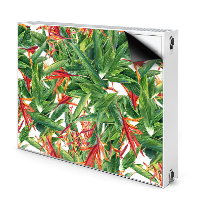 Mágneses fűtőtest burkolat Egzotikus virágok