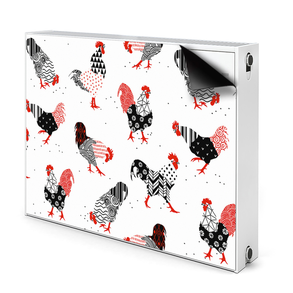 Radiátor mágnes dekoráció Geometriai kakasok