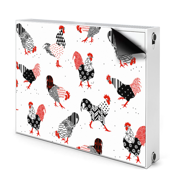 Radiátor mágnes dekoráció Geometriai kakasok