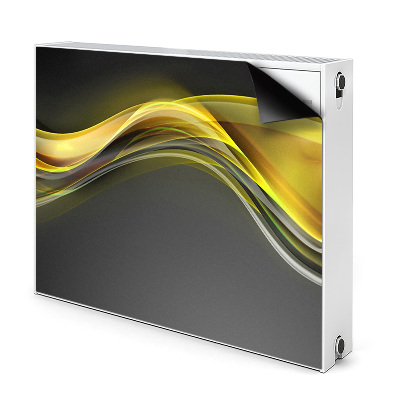 Mágneses radiátor dekoráció Absztrakció sárga