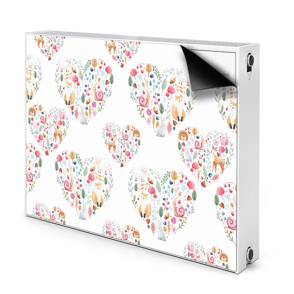 Mágneses radiátor dekoráció Róka Nyúl Szívek