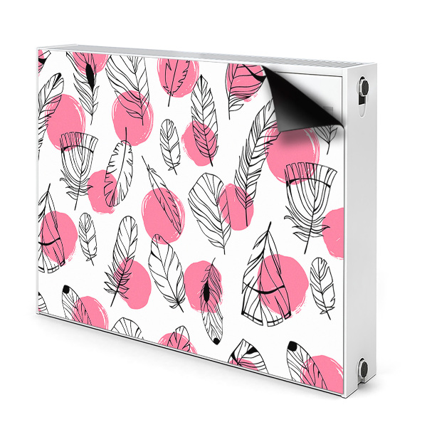 Radiátor mágnes dekoráció Tollak és pöttyök