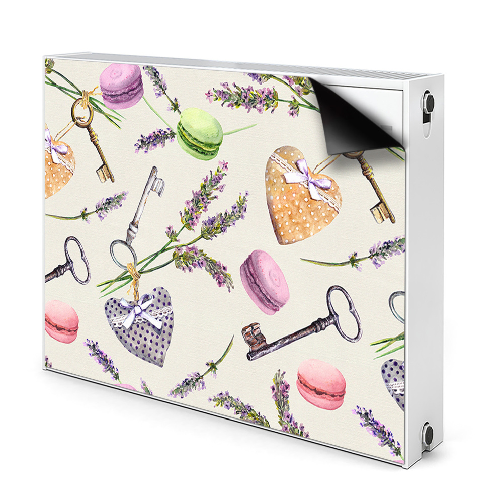 Radiátor mágnes dekoráció Szívek és mézeskalács