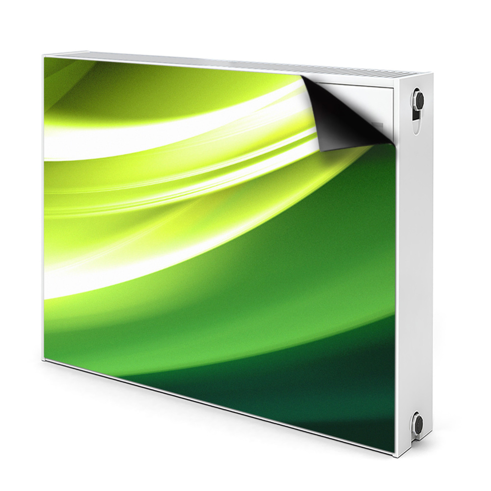 Mágneses radiátor takaró Zöld absztrakció