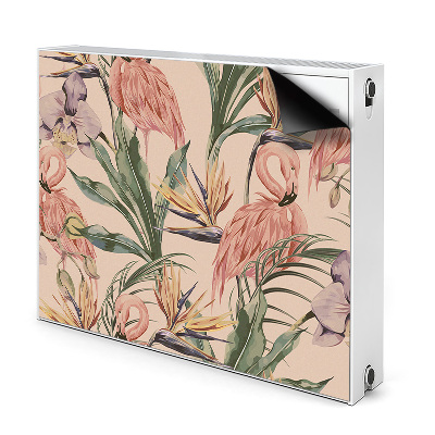 Mágneses fűtőtest burkolat Flamingók