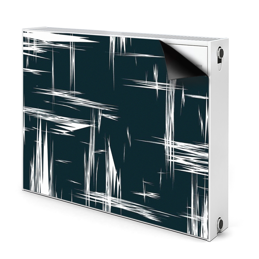 Radiátor mágnes dekoráció Fehér karcolások