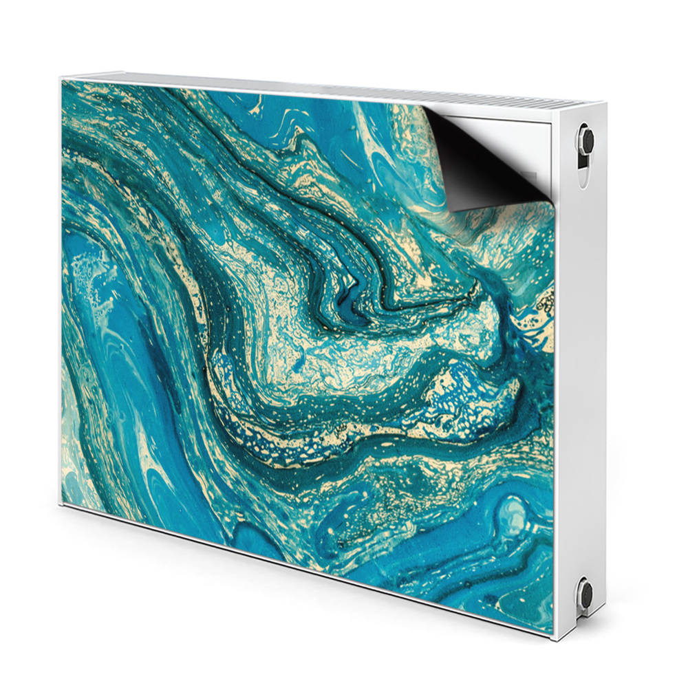 Radiátor mágnes dekoráció Kék absztrakció