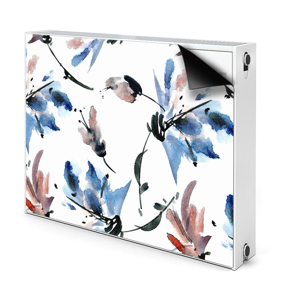 Radiátor mágnes dekoráció Akvarell virágok