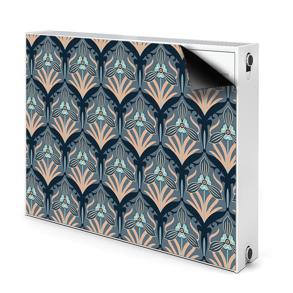 Mágneses fűtőtest burkolat Vintage virágok